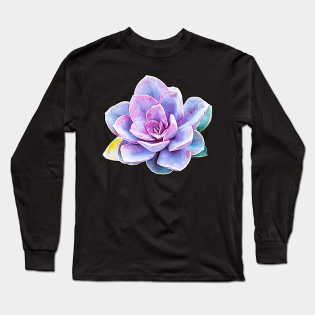 Succulent - Pastel Beauty Long Sleeve T-Shirt by Elarex